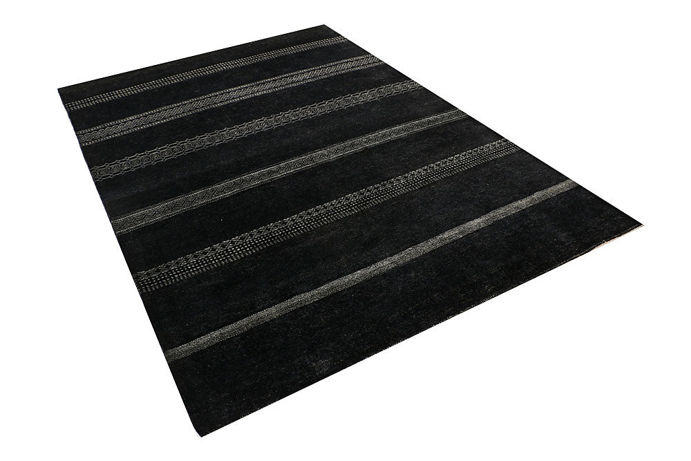 Black Gabbeh 5' 7 x 7' 11 - No. 55933 - ALRUG Rug Store