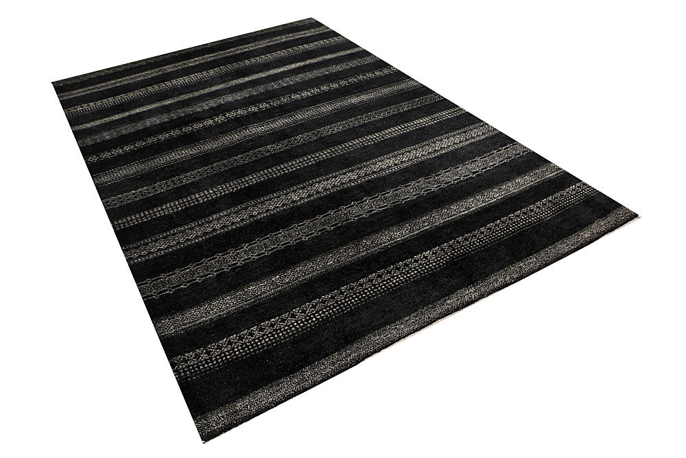 Black Gabbeh 5' 7 x 8' 2 - No. 55934 - ALRUG Rug Store