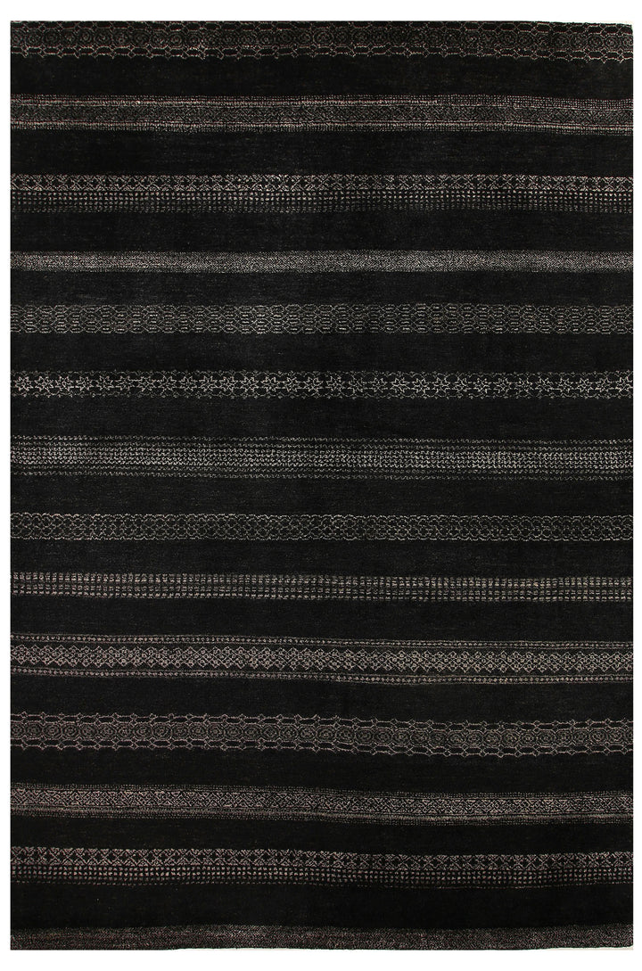 Black Gabbeh 5' 7 x 8' 2 - No. 55934 - ALRUG Rug Store