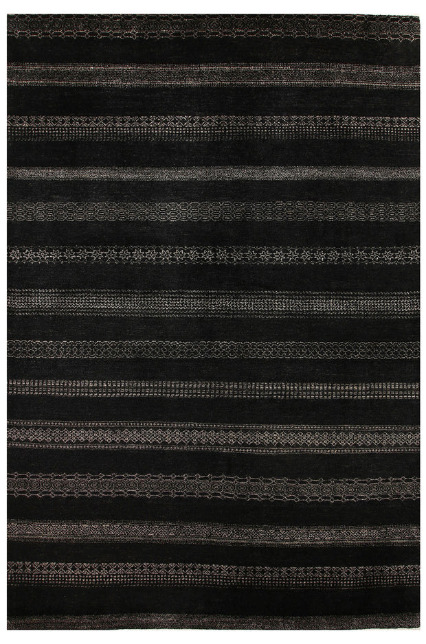 Black Gabbeh 5' 7 x 8' 2 - No. 55934 - ALRUG Rug Store