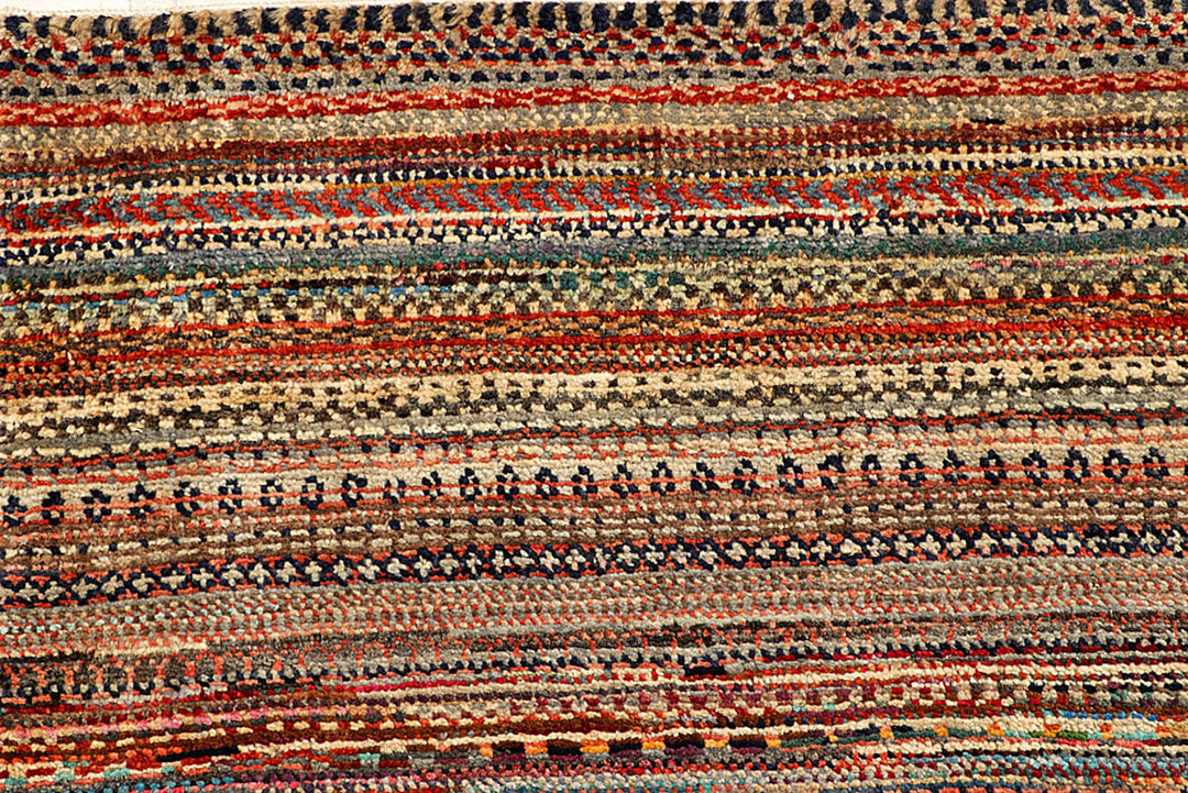 Multi Colored Gabbeh 5'  9" x 8'  1" - No. QA13269