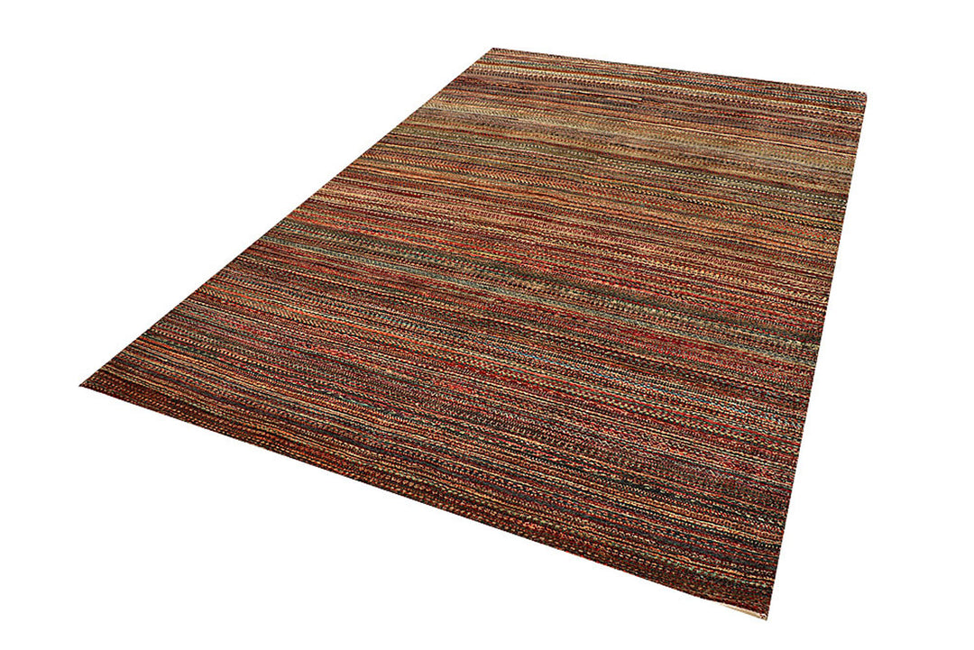 Multi Colored Gabbeh 5'  9" x 8'  1" - No. QA13269