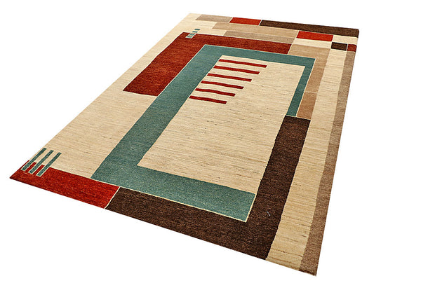 Multi Colored Gabbeh 5' 6 x 8' 1 - No. 55938 - ALRUG Rug Store