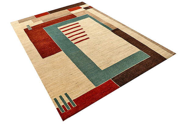 Multi Colored Gabbeh 5' 6 x 8' 1 - No. 55938 - ALRUG Rug Store