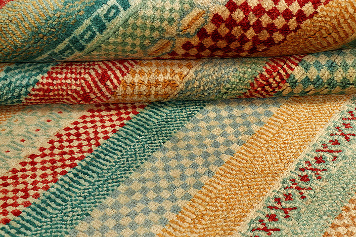 Multi Colored Gabbeh 5' 6 x 8' 1 - No. 55944 - ALRUG Rug Store