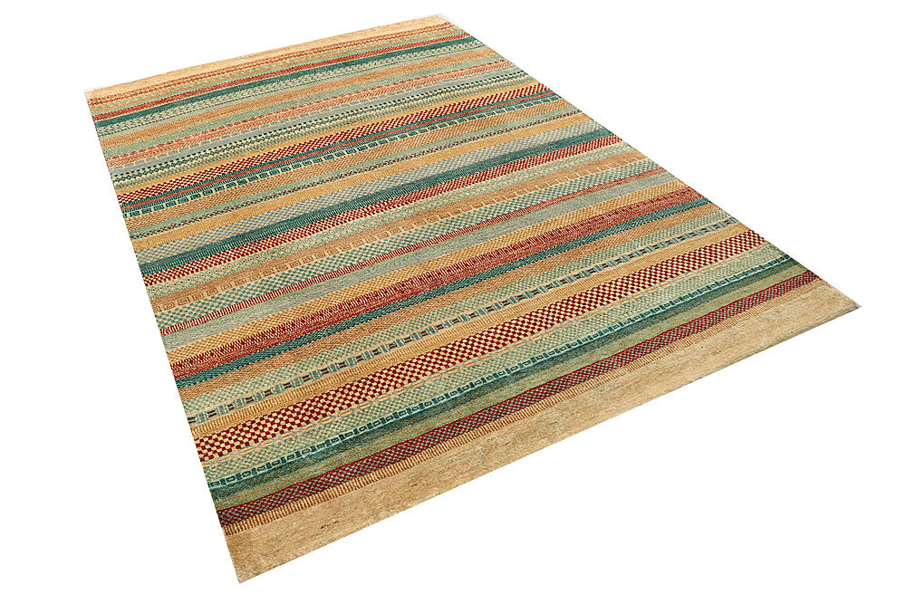 Multi Colored Gabbeh 5' 6 x 8' 1 - No. 55944 - ALRUG Rug Store