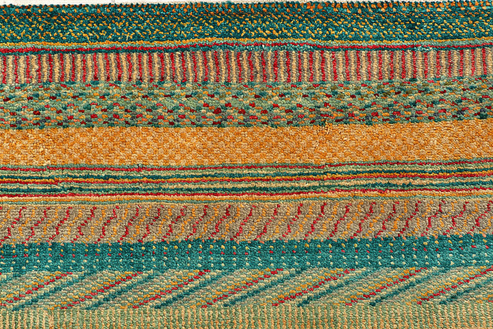 Multi Colored Gabbeh 5'  3" x 7'  11" - No. QA27865