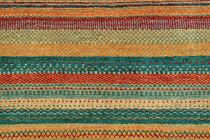 Multi Colored Gabbeh 5'  3" x 7'  11" - No. QA27865