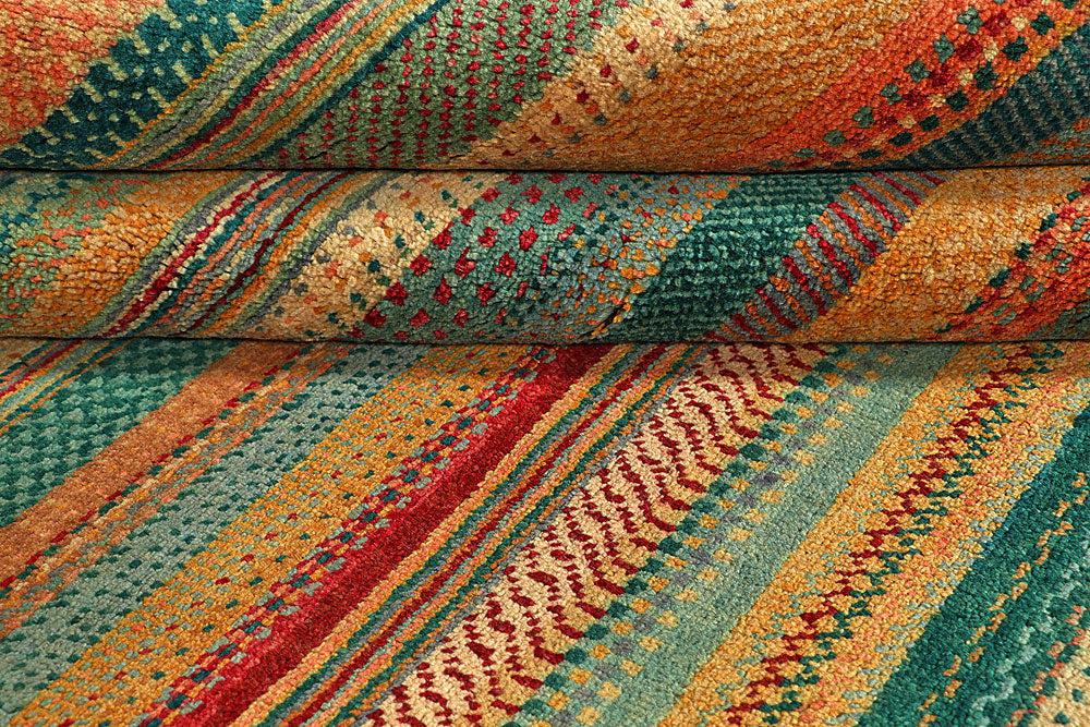 Multi Colored Gabbeh 5' 3 x 7' 11 - No. 55945 - ALRUG Rug Store