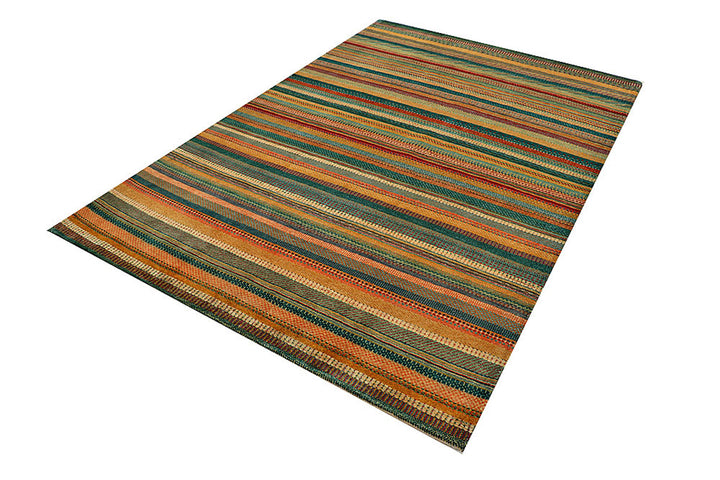 Multi Colored Gabbeh 5'  3" x 7'  11" - No. QA27865