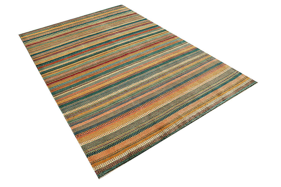 Multi Colored Gabbeh 5'  3" x 7'  11" - No. QA27865
