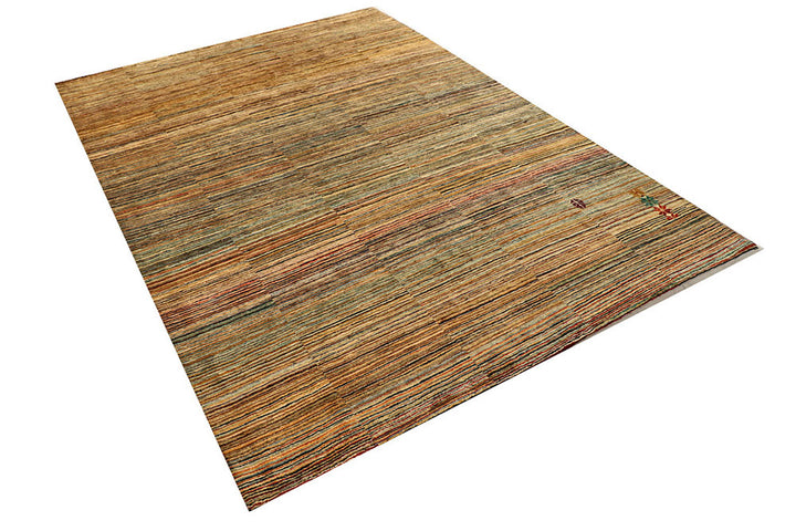 Multi Colored Gabbeh 5'  6" x 7'  7" - No. QA13932