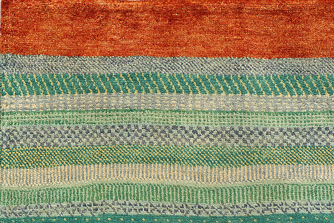 Multi Colored Gabbeh 5'  5" x 7'  6" - No. QA56903