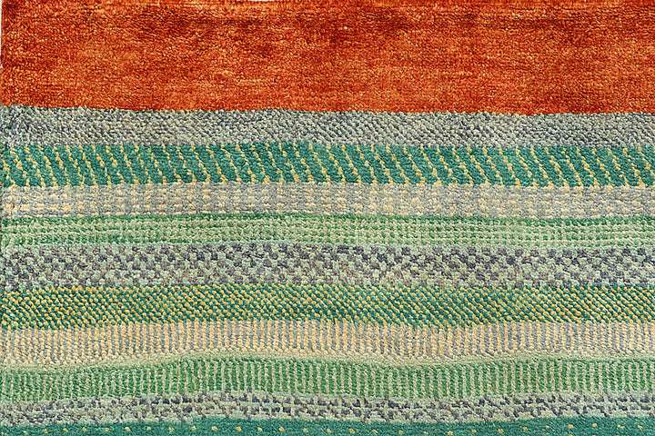 Multi Colored Gabbeh 5'  5" x 7'  6" - No. QA56903