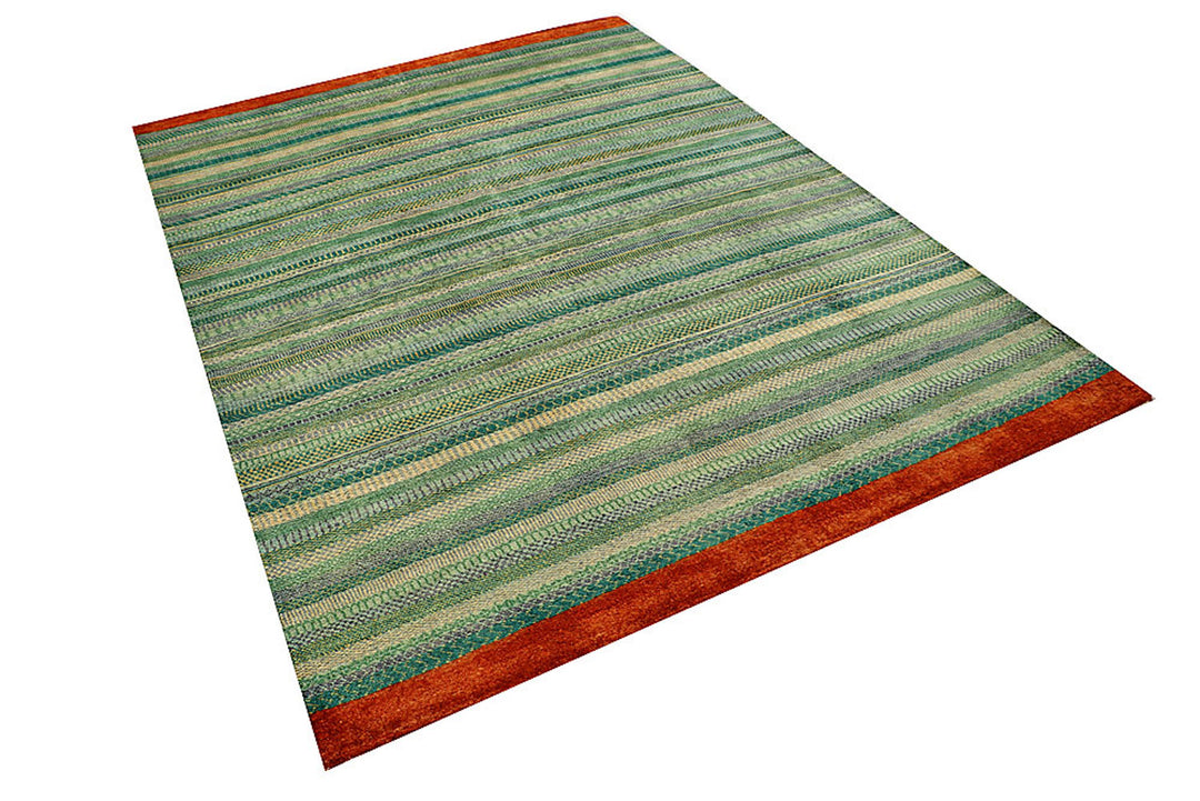 Multi Colored Gabbeh 5'  5" x 7'  6" - No. QA56903