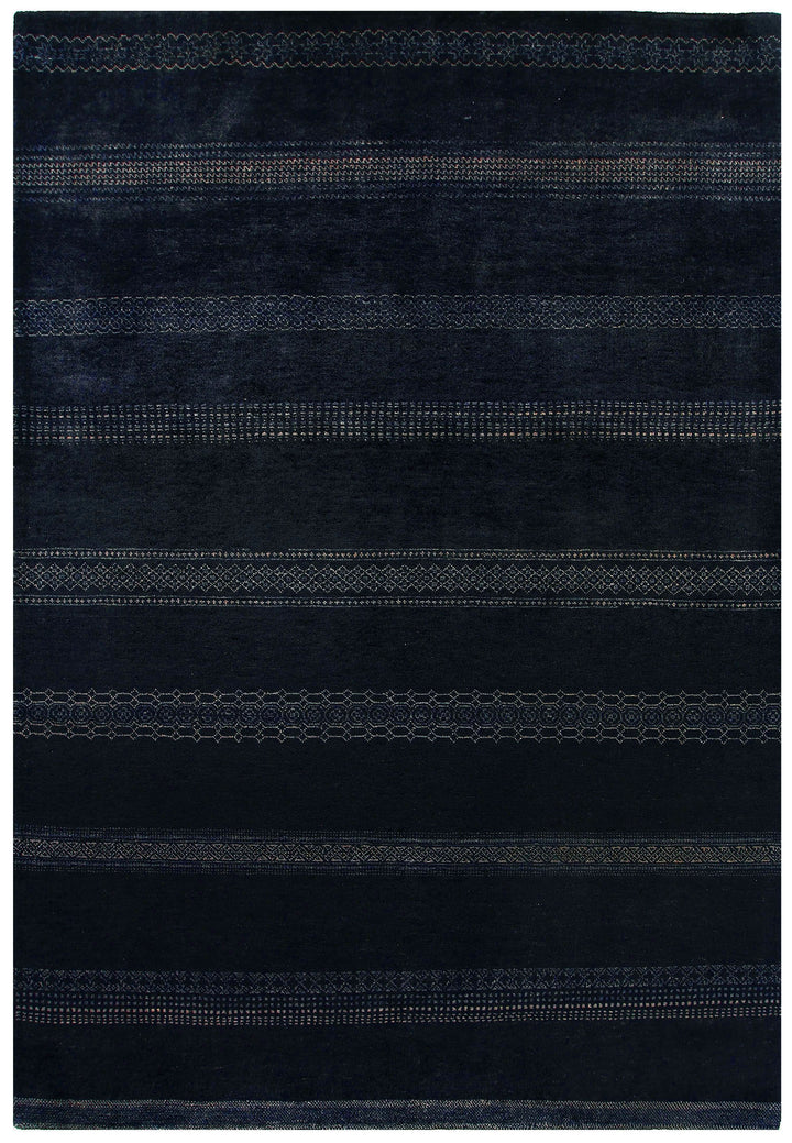 Midnight Blue Gabbeh 5' 6 x 8' - No. 55949 - ALRUG Rug Store