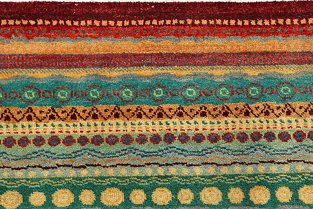 Multi Colored Gabbeh 5' 8 x 8' 4 - No. 55953 - ALRUG Rug Store