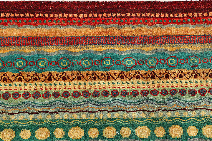 Multi Colored Gabbeh 5' 8 x 8' 4 - No. 55953 - ALRUG Rug Store