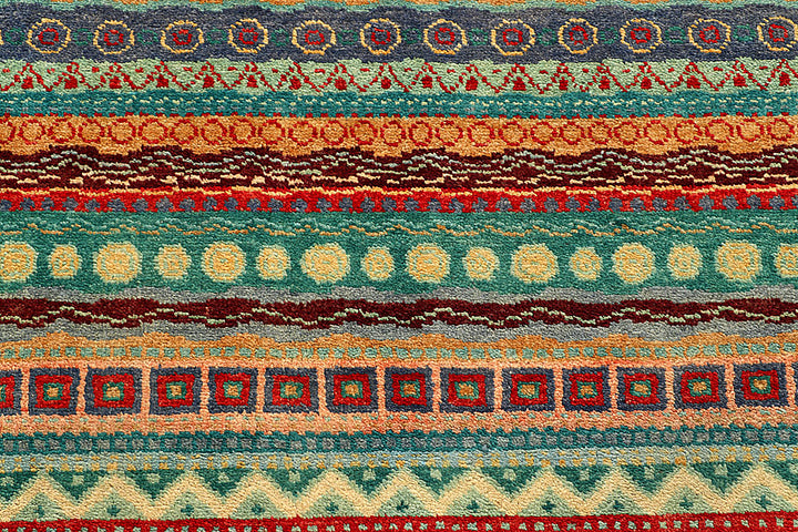 Multi Colored Gabbeh 5' 8 x 8' 4 - No. 55953 - ALRUG Rug Store