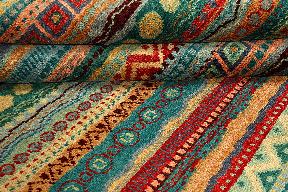 Multi Colored Gabbeh 5' 8 x 8' 4 - No. 55953 - ALRUG Rug Store