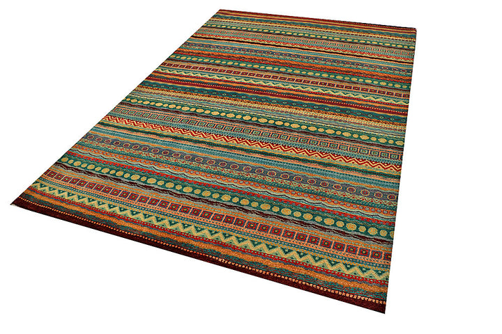 Multi Colored Gabbeh 5' 8 x 8' 4 - No. 55953 - ALRUG Rug Store
