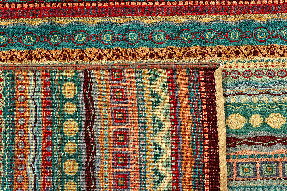 Multi Colored Gabbeh 5' 8 x 8' 4 - No. 55953 - ALRUG Rug Store