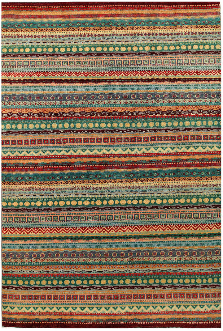 Multi Colored Gabbeh 5' 8 x 8' 4 - No. 55953 - ALRUG Rug Store