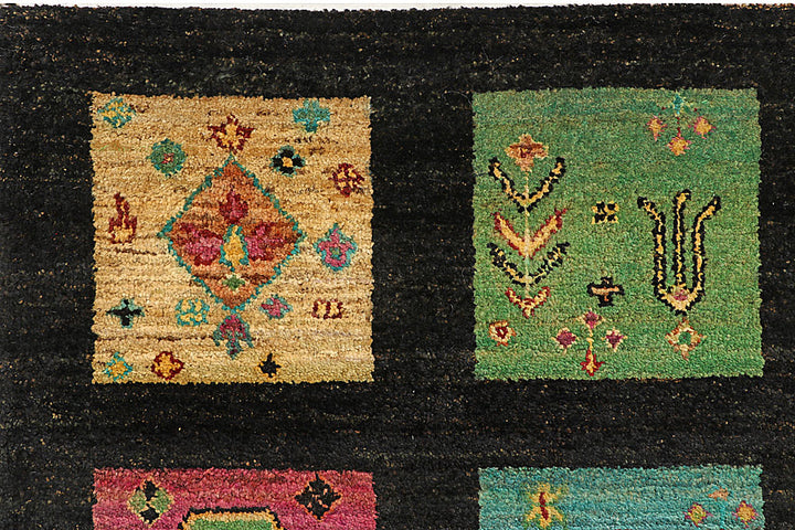 Black Gabbeh 5' 5 x 8' 7 - No. 55954 - ALRUG Rug Store