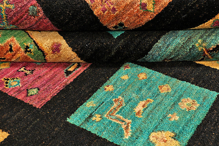 Black Gabbeh 5' 5 x 8' 7 - No. 55954 - ALRUG Rug Store