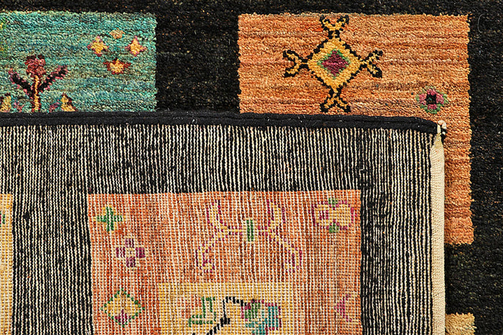 Black Gabbeh 5' 5 x 8' 7 - No. 55954 - ALRUG Rug Store