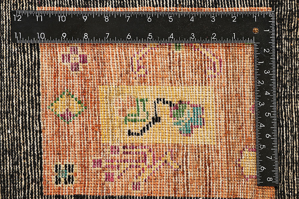 Black Gabbeh 5' 5 x 8' 7 - No. 55954 - ALRUG Rug Store