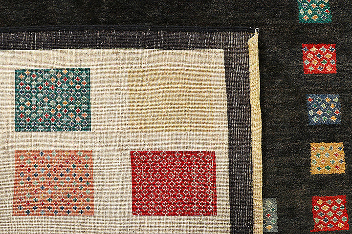 Black Gabbeh 5' 5 x 8' - No. 55955 - ALRUG Rug Store