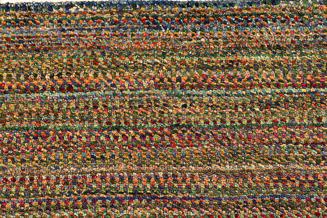 Multi Colored Gabbeh 5'  8" x 7'  10" - No. QA70279