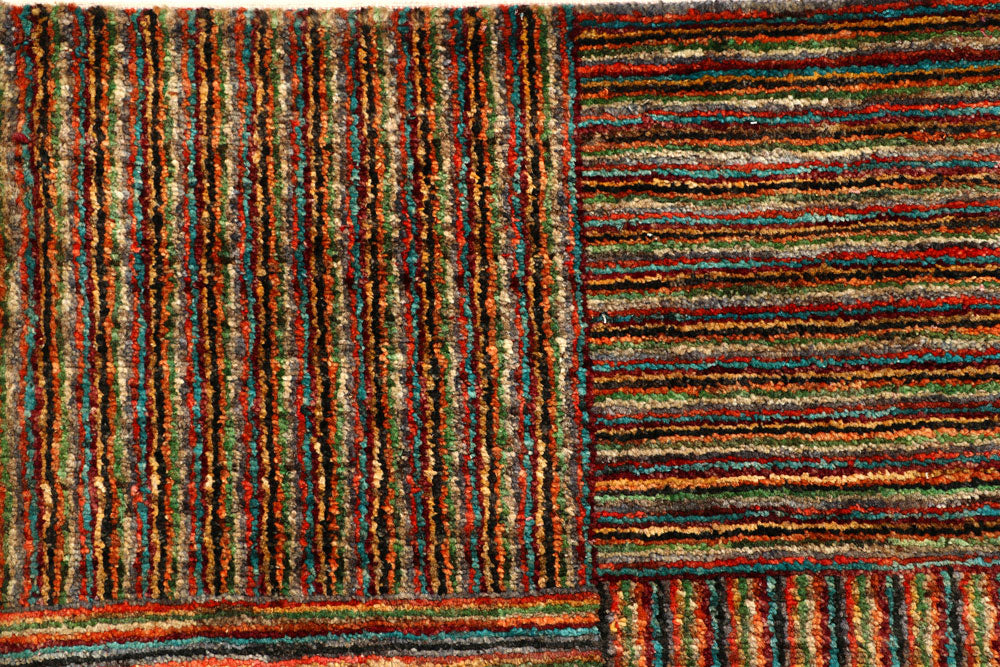 Multi Colored Gabbeh 6' 1 x 9' - No. 55963 - ALRUG Rug Store