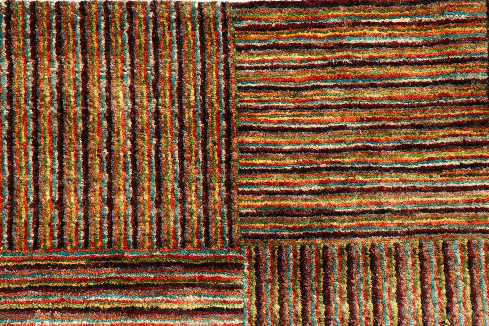 Multi Colored Gabbeh 6' 1 x 9' - No. 55963 - ALRUG Rug Store