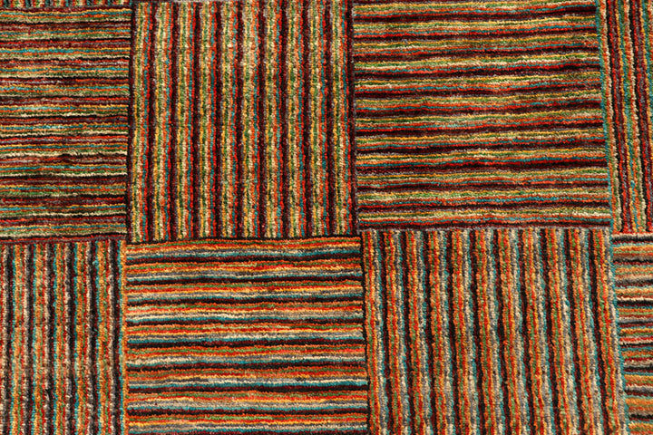 Multi Colored Gabbeh 6'  1" x 9' " - No. QA64468