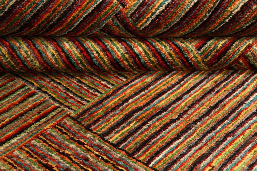 Multi Colored Gabbeh 6'  1" x 9' " - No. QA64468