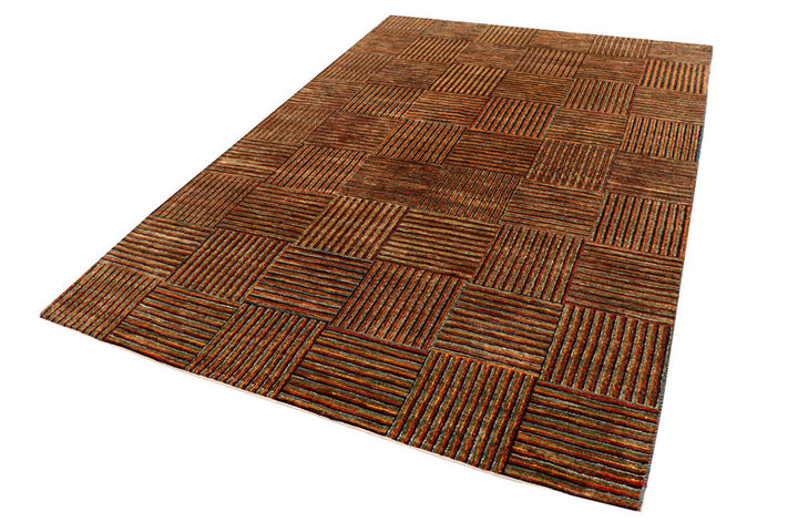 Multi Colored Gabbeh 6'  1" x 9' " - No. QA64468