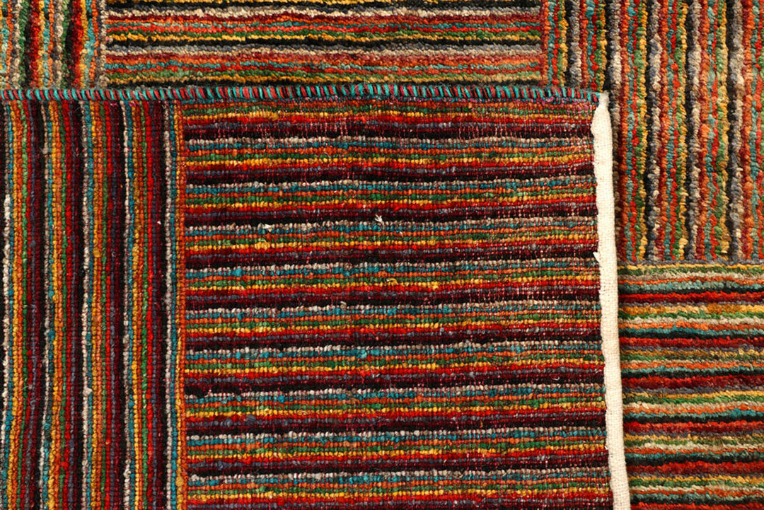 Multi Colored Gabbeh 6'  1" x 9' " - No. QA64468