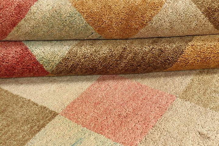 Multi Colored Gabbeh 6'  2" x 8'  6" - No. QA23788