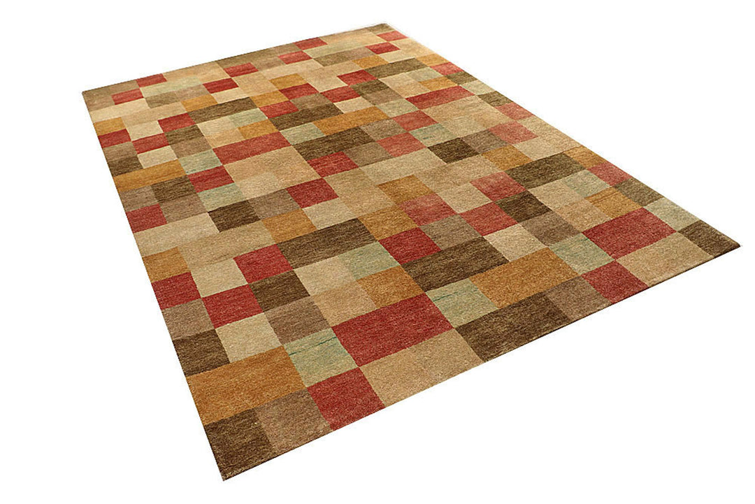 Multi Colored Gabbeh 6'  2" x 8'  6" - No. QA23788