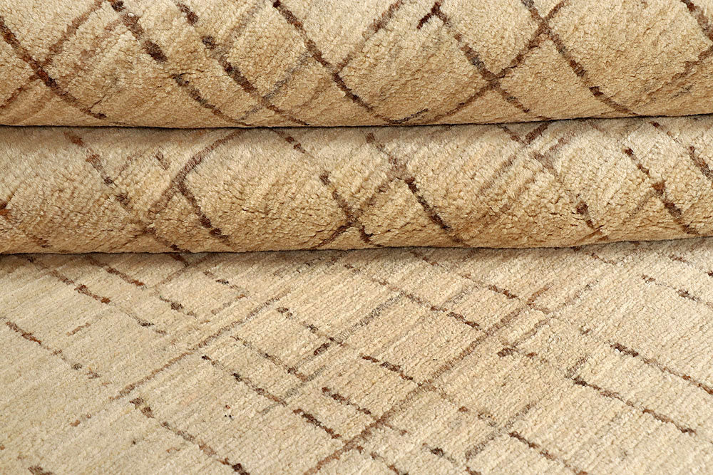 Tan Gabbeh 5' 11 x 9' 10 - No. 55973 - ALRUG Rug Store