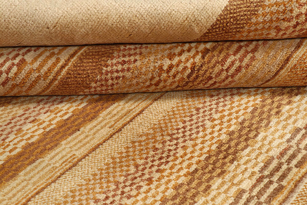 Blanched Almond Gabbeh 6' 7 x 8' - No. 55975 - ALRUG Rug Store