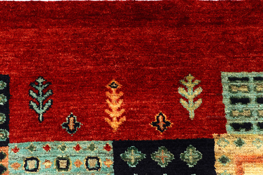 Multi Colored Gabbeh 7' 11 x 10' 1 - No. 55978 - ALRUG Rug Store
