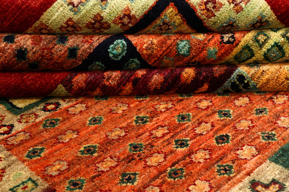 Multi Colored Gabbeh 7' 11 x 10' 1 - No. 55978 - ALRUG Rug Store