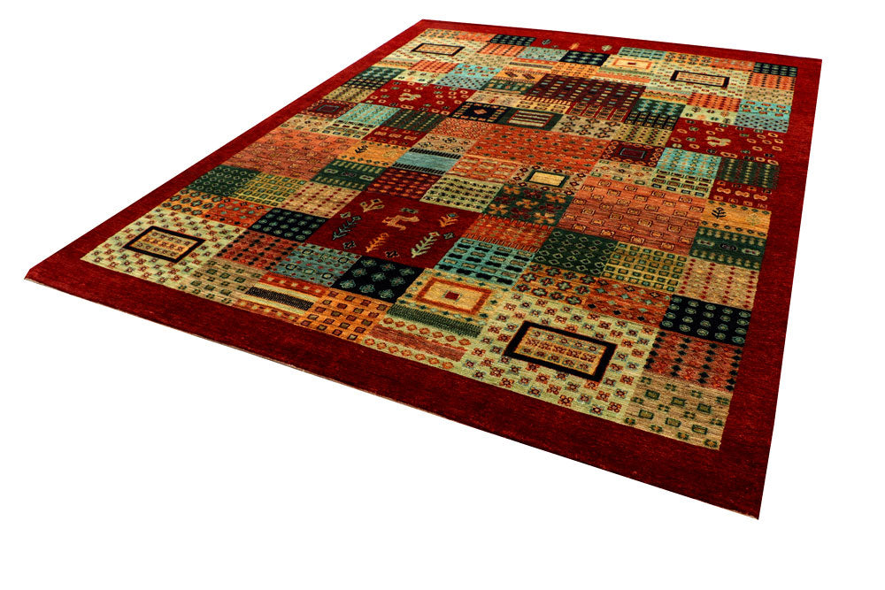 Multi Colored Gabbeh 7' 11 x 10' 1 - No. 55978 - ALRUG Rug Store