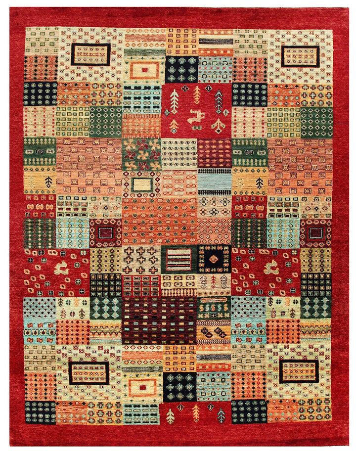 Multi Colored Gabbeh 7' 11 x 10' 1 - No. 55978 - ALRUG Rug Store