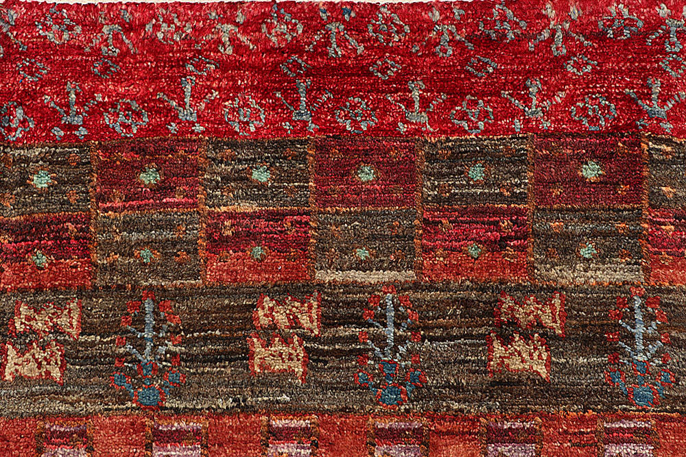 Multi Colored Gabbeh 6' 7 x 8' 3 - No. 55979 - ALRUG Rug Store
