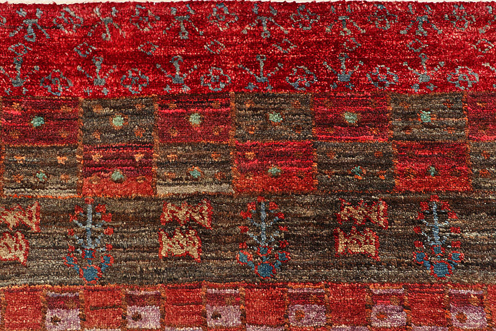 Multi Colored Gabbeh 6' 7 x 8' 3 - No. 55979 - ALRUG Rug Store