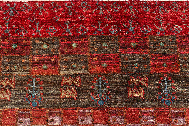 Multi Colored Gabbeh 6' 7 x 8' 3 - No. 55979 - ALRUG Rug Store